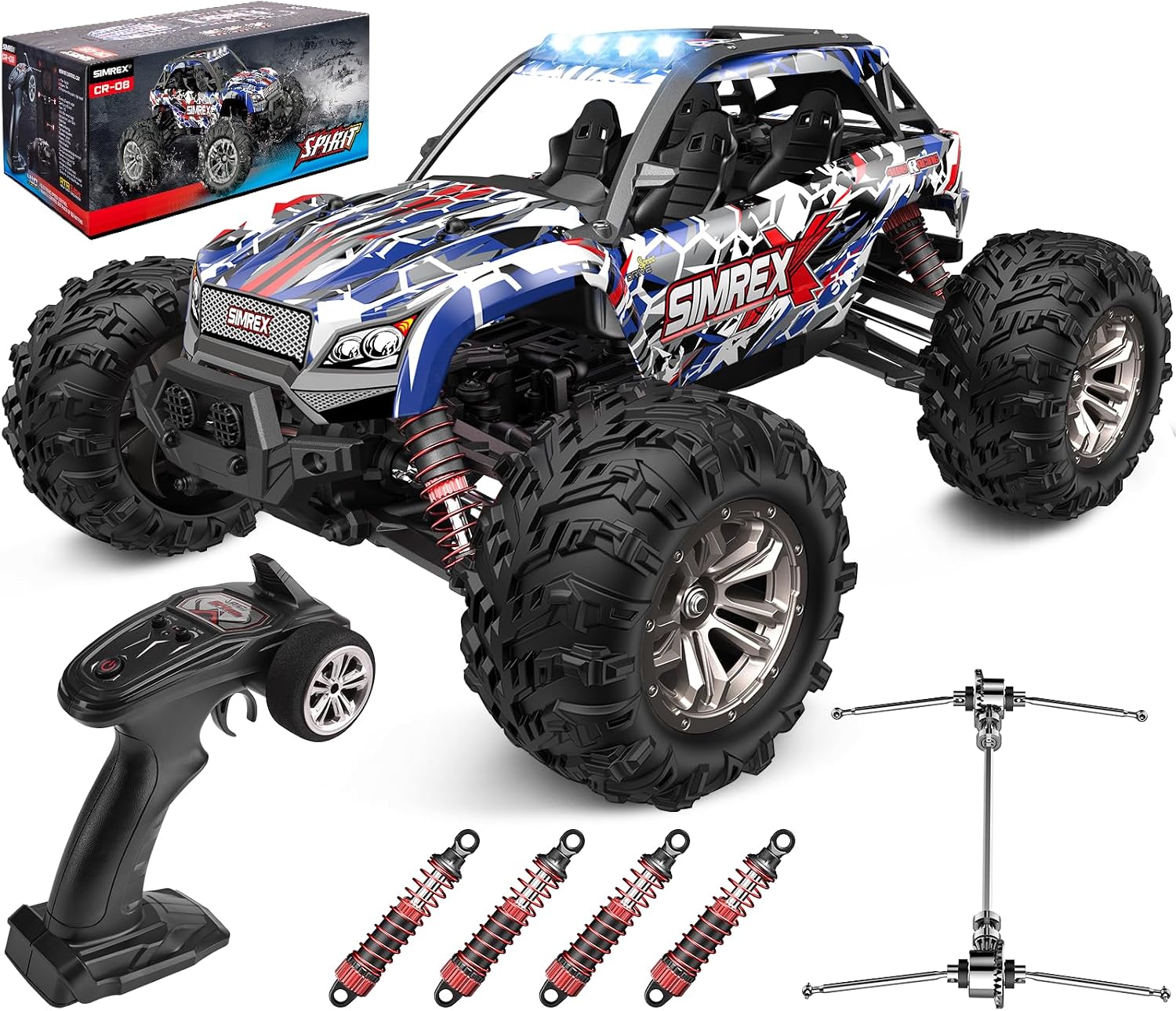 Rc Hobby Grade Monster Truck - Радиоуправляемая модель автомобиля 1/16, высокоскоростной монстр-трак