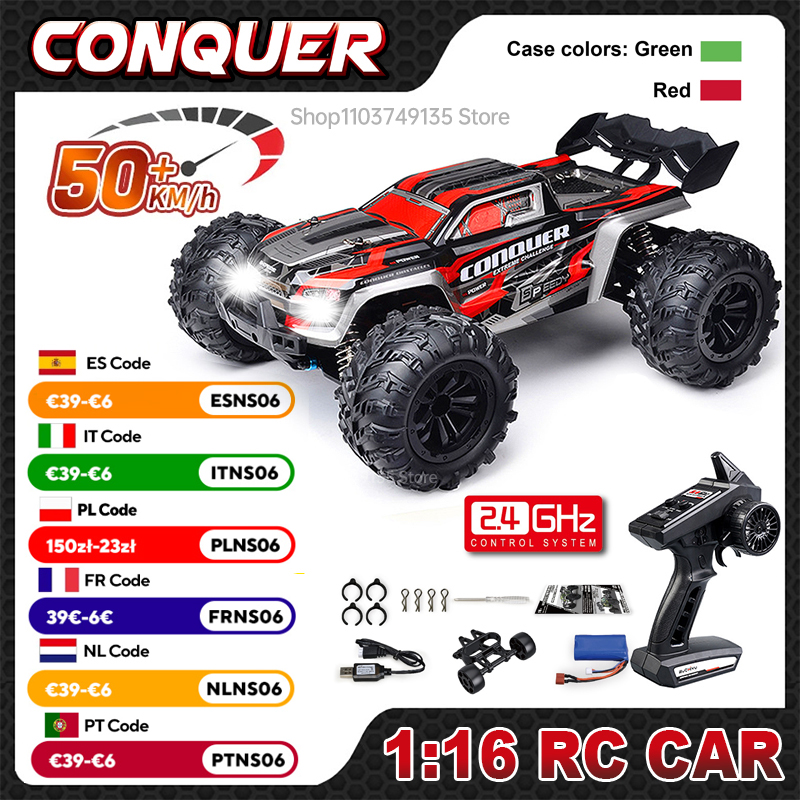 Rc Hobby Grade Truck - WLtoys масштаб 1:16, большой радиоуправляемый автомобиль,
