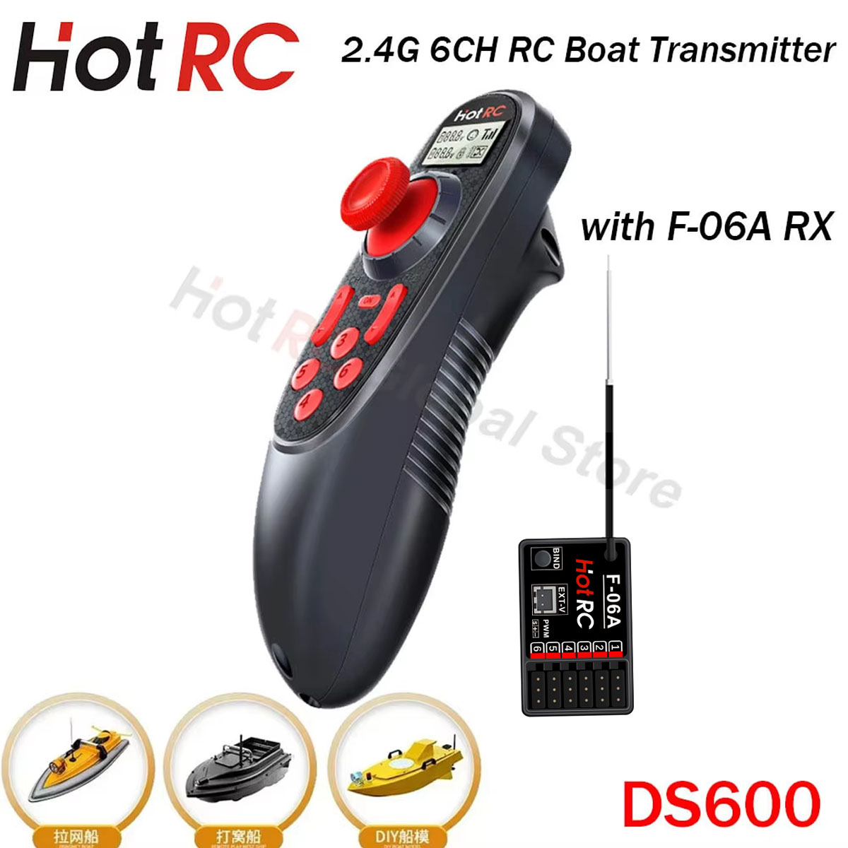 Rc Hobby Shops - HOTRC DS600 6-канальный 6-канальный 2,4G ЖК-экран