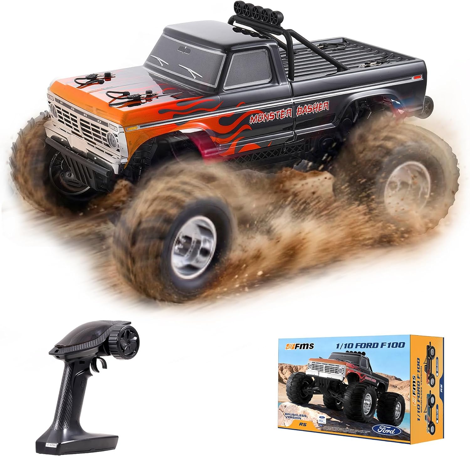 Rc Hobby Grade Monster Truck - Радиоуправляемый внедорожный монстр-трак Ford F-100 1/10,
