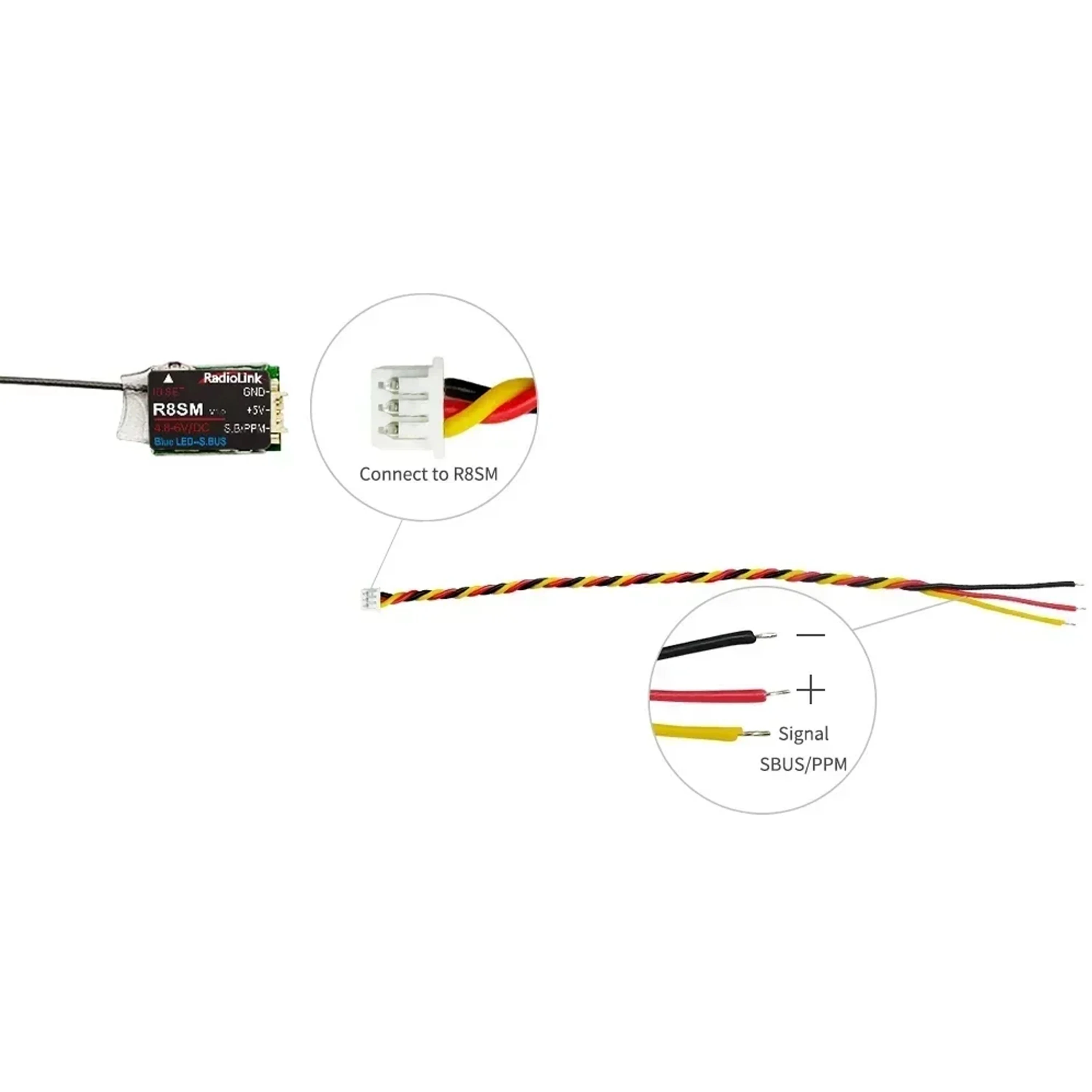 Радиоприемник Radiolink R8SM 8 – обзор и цена Receiver Sbus 8Ch
