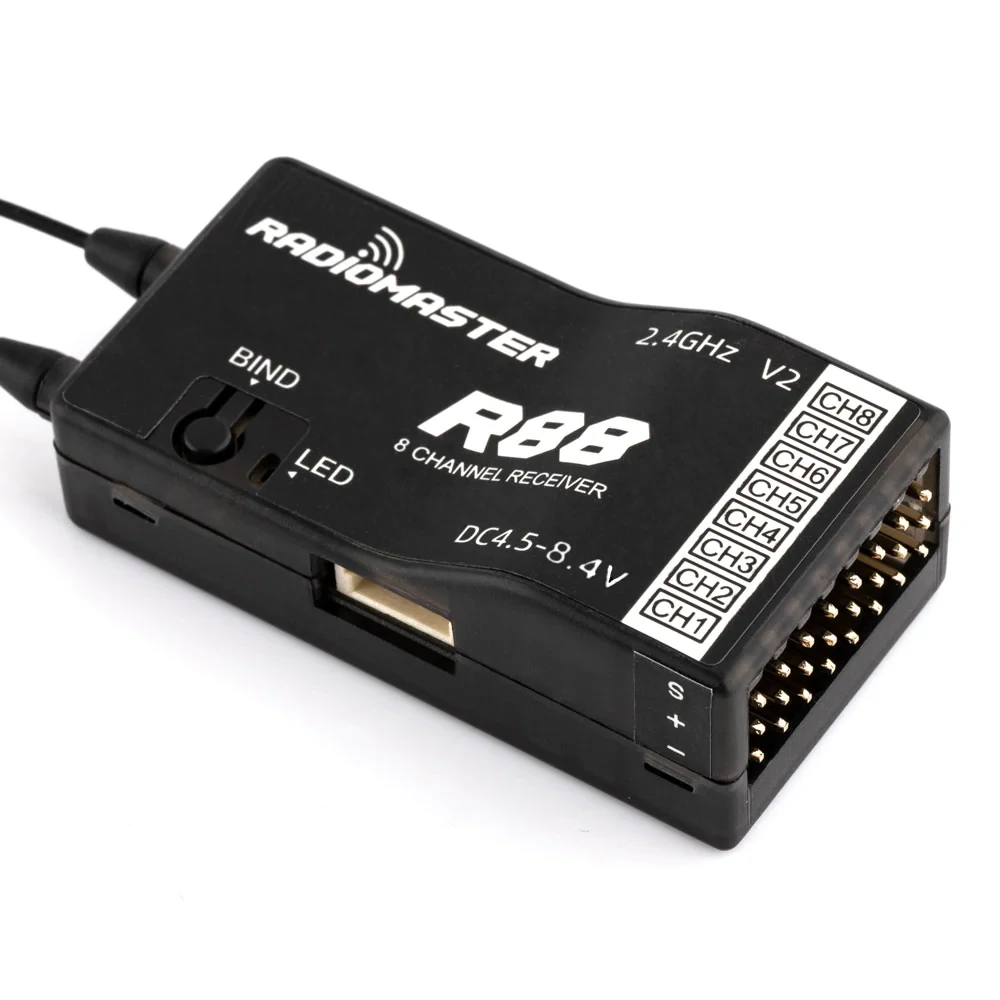 RadioMaster R88 V2 2,4 ГГц 8-к – обзор и цена Receiver Sbus 8Ch