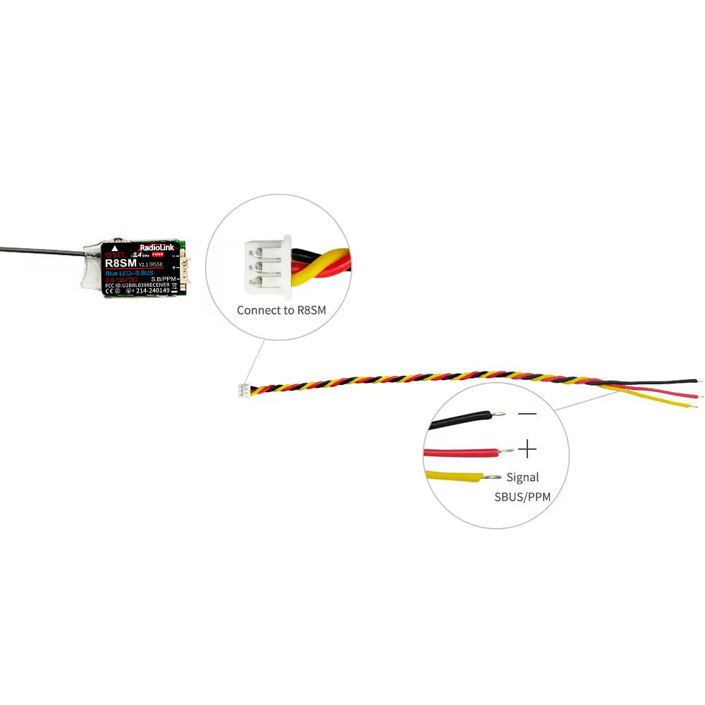 Радиоприемник RadioLink R8SM 8 – обзор и цена Receiver Sbus 8Ch